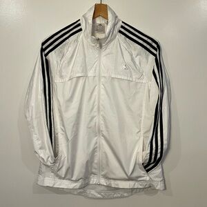 Adidas Women’s Windbreaker / Track Jacket – Size Small | Black & White